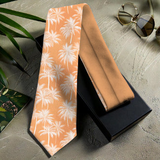 Gravata Palmeira havaiana Silhouette Padrão Tacao ID1093