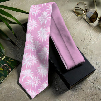 Gravata Palmeira havaiana Silhouette Pattern Plum ID1093