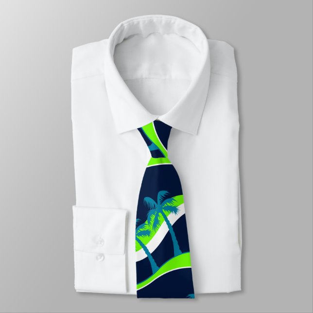 Gravata Palmeiras em ondas (Amarrado)