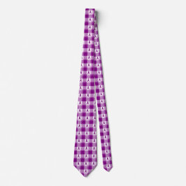 Gravata Pancreatic Cancer Awareness Plaid Purple Ribbon