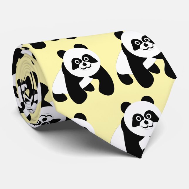 Gravata Panda Design (Rolled)