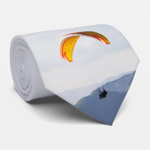 Gravata Panfleto Laranja Parapente Suíço