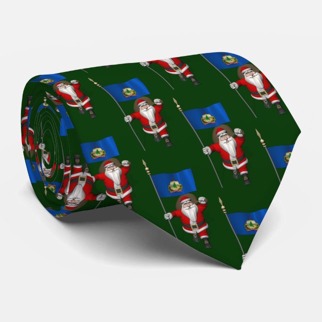 Gravata Papai Noel Com Alferes De Vermont (Rolled)