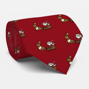 Gravata Papai Noel e renas