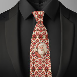 Gravata Papai Noel Retrô de Natal