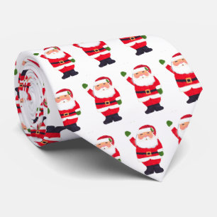 Gravata Papai Noel Vintage Natal Favoritos Vermelhos Festi
