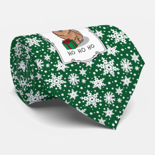 Gravata Papais noeis de Natal Chow Chow Chow Dog (canela)