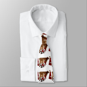 Gravata papais noeis de natal engraçados senhora claus