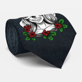 Gravata Papais noeis Gótica Whimsical Natal Skull