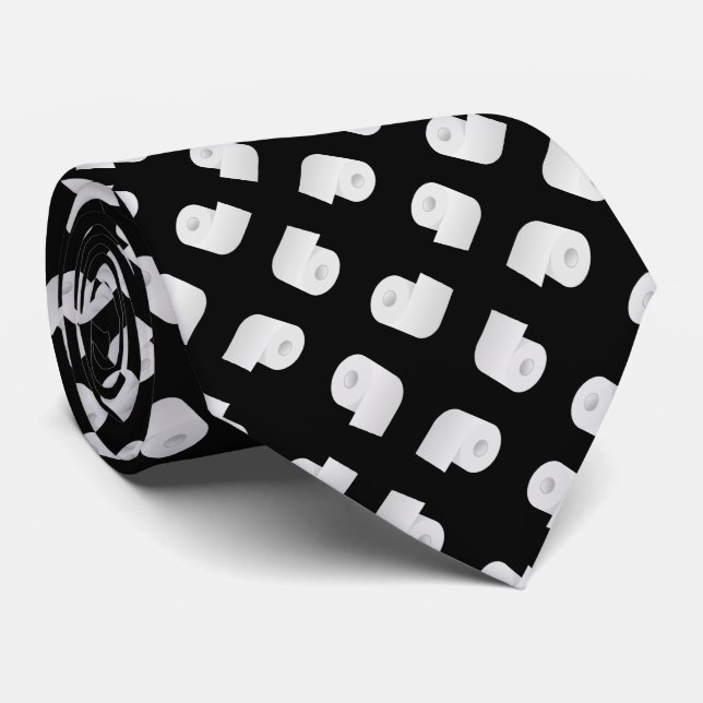 Gravata Papel Higiênico Estampado (Rolled)