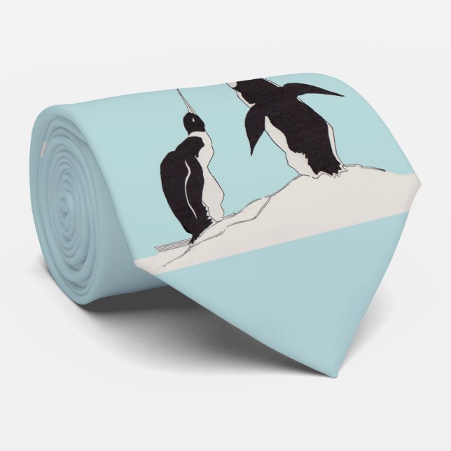 Gravata par de pinguins (Rolled)
