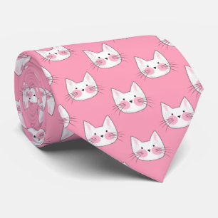 Gravata Para o homem que ama gatos o gatinho engraçado