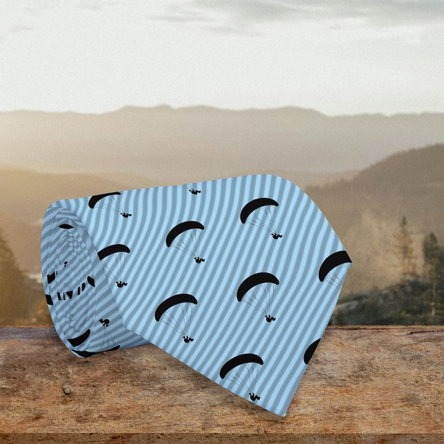 Gravata Paraglider - Para cima no azul inclinado para baix (Criador carregado)