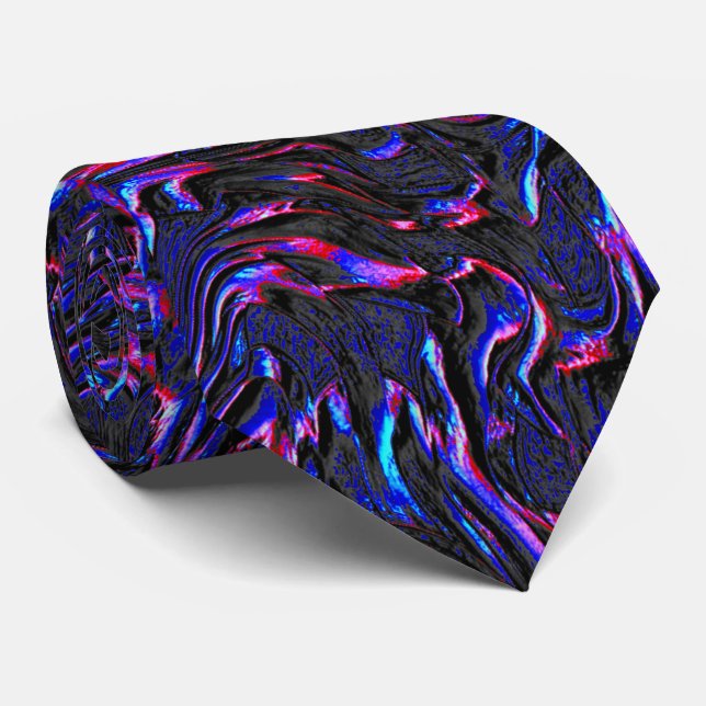 Gravata Parece azul e cor-de-rosa texturizado na parede (Rolled)