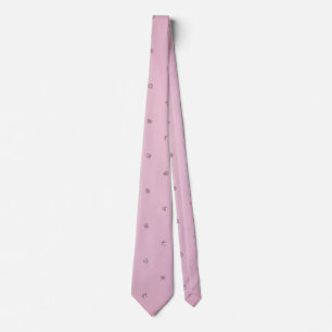 Gravata pás de diamante de pincel rosa