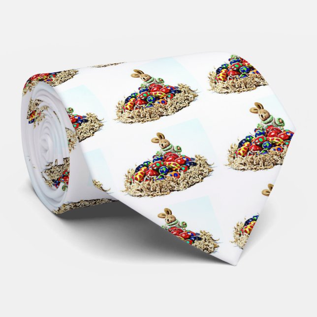 Gravata Páscoa Bunny Candy Nest (Rolled)