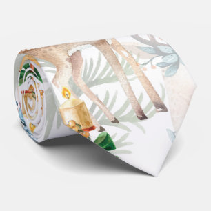 Gravata Pássaro de inverno de Vedação de Natal com Aqua