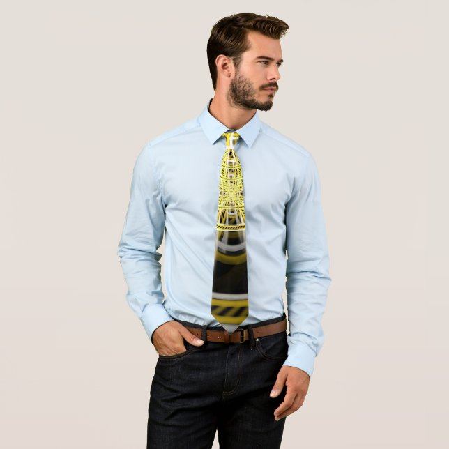 Gravata Passeio amarelo da montanha russa da fita nos (In Situ)