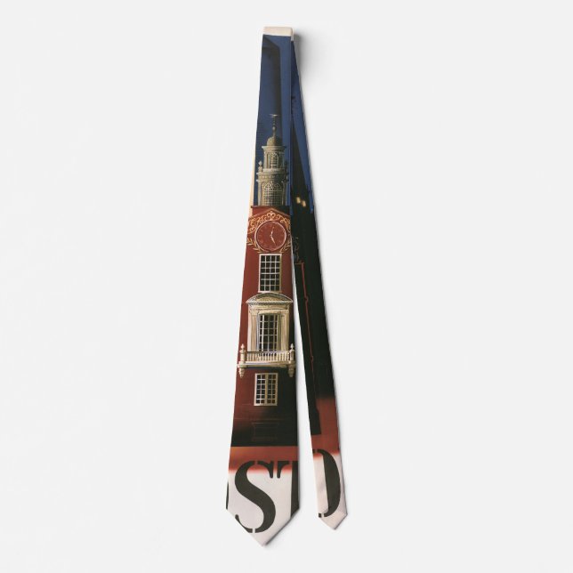 Gravata Passeio Vintage de Paul Revere em Boston, Massachu (Frente)