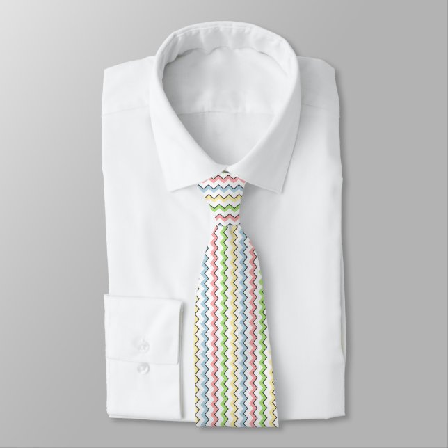 Gravata Pastel Chevron-Drop Shadow por Shirley Taylor (Amarrado)