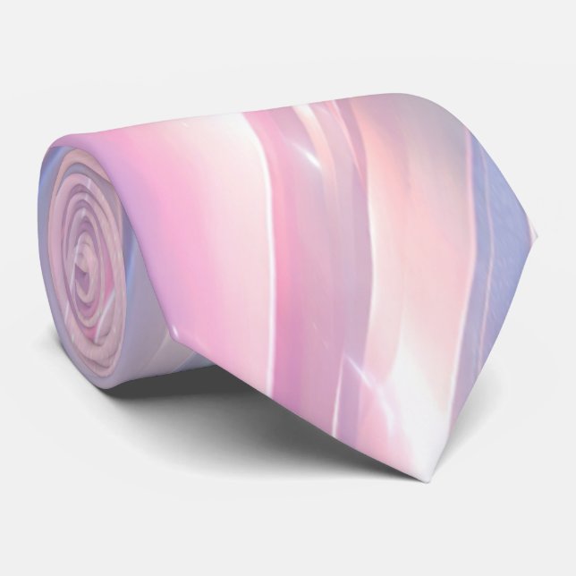 Gravata Pastel Holographic Abstract Flow Design (Rolled)