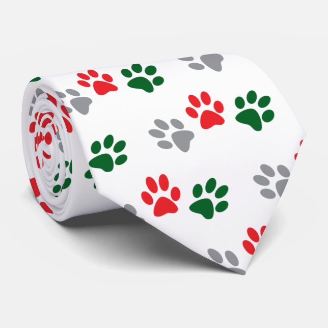 Gravata Patas de Natal (Rolled)