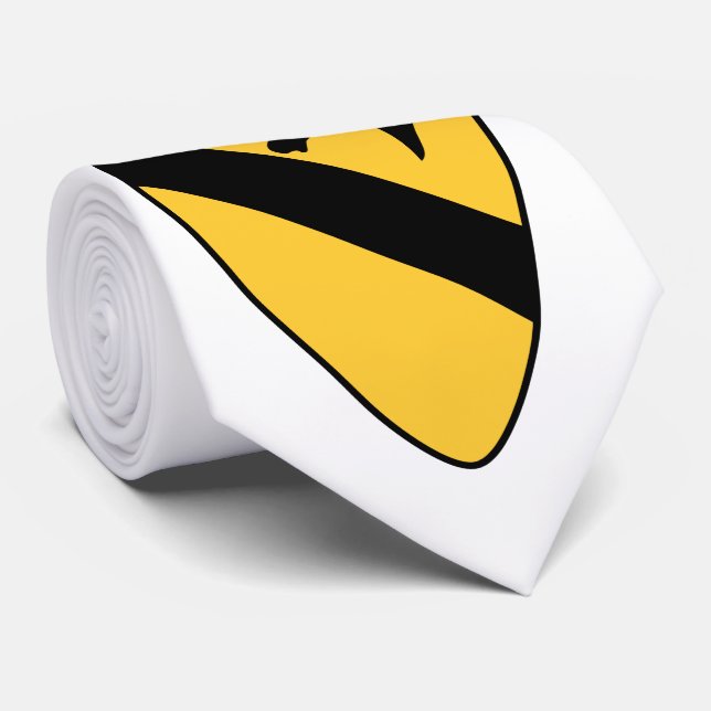 Gravata Patch Patriótico da Divisão de Cavalaria de 1rua (Rolled)