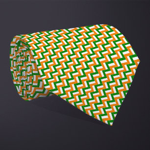 Gravata Patchwork Costa do Marfim Flag Patterno