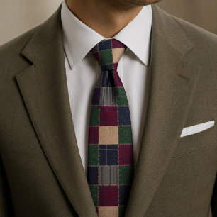 Gravata Patchwork do Tartan da Herança