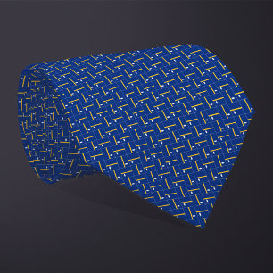 Gravata Patchwork Nauru Flag Pattern