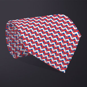Gravata Patchwork Slovakia Flag Patterno