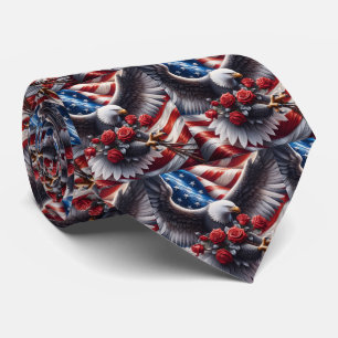 Gravata Patriótica Americana
