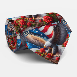 Gravata Patriótica Americana