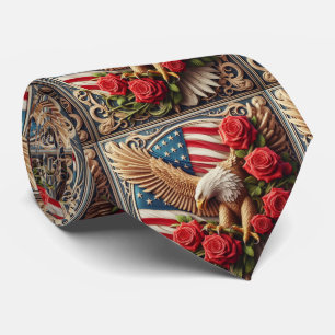 Gravata Patriótica Americana