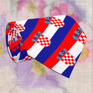 Gravata Patriótica Croácia Tie, moda Bandeira Croata