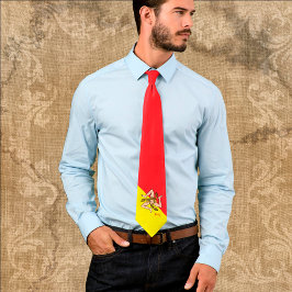 Gravata Patriótica Sicily Tie, Triskelion, bandeira sicili