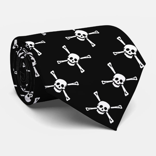 Gravata Paul McGehee "Jolly Roger" Tie (Rolled)
