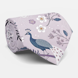 Gravata Pavão Elegante Floral Vintage (10)