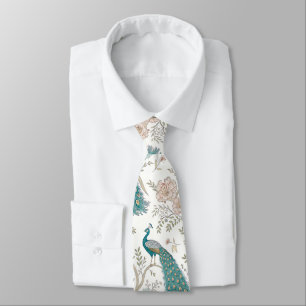 Gravata Pavão Elegante Floral Vintage (4)
