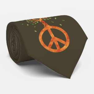 Gravata Paz Para as Árvores - Poder da Flor Coração 1