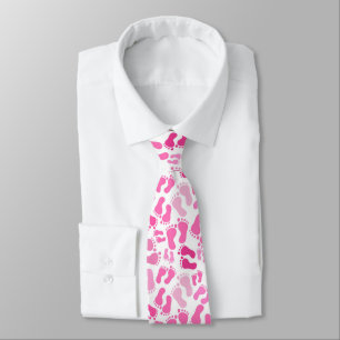 Gravata Pé-Impressão-Pé-Rosa