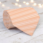 Gravata Peach Color Stripes Necktie<br><div class="desc">This eye-catching necktie features a vibrant color with bold stripes,  perfect for adding a pop of energy to any outfit. Whether it's for a special occasion or everyday wear,  this stylish accessory is sure to make a statement.</div>