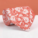 Gravata Peach Floral Pattern Custom Necktie<br><div class="desc">This custom necktie features a sophisticated floral pattern, making it a stylish and unique accessory. It's perfect for adding a touch of personality to any outfit, whether it's for a special occasion or everyday wear. The high-quality fabric ensures a comfortable and long-lasting wear, and the custom design allows you to...</div>