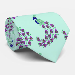 Gravata Peacock Design