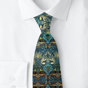 Gravata Peacock e Dragon William * Morris