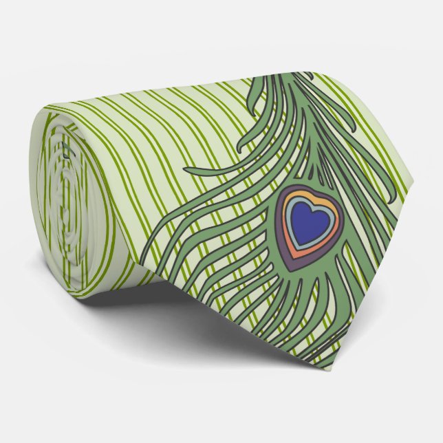 Gravata Peacock Tie Para Casamentos e Ocasiões Especiais (Rolled)