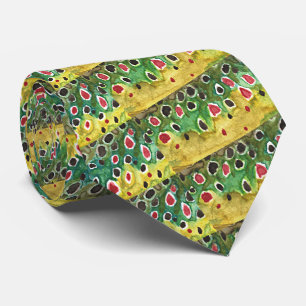 Gravata Peixe-Truta Marrom