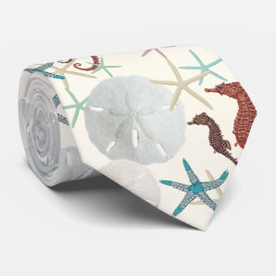 Gravata Peixes-Areia Dólares Cavalos do Mar