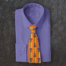 Pentes e tiras de Lacrosse Retro Laranja e Roxo