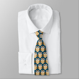 Gravata Pequena Coruja Design Necktie